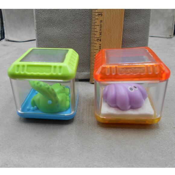 Fisher Price Peek A Block 2004 Ocean/Zoo Animal Lot of 2: Alligator & Clam - Picture 8 of 10